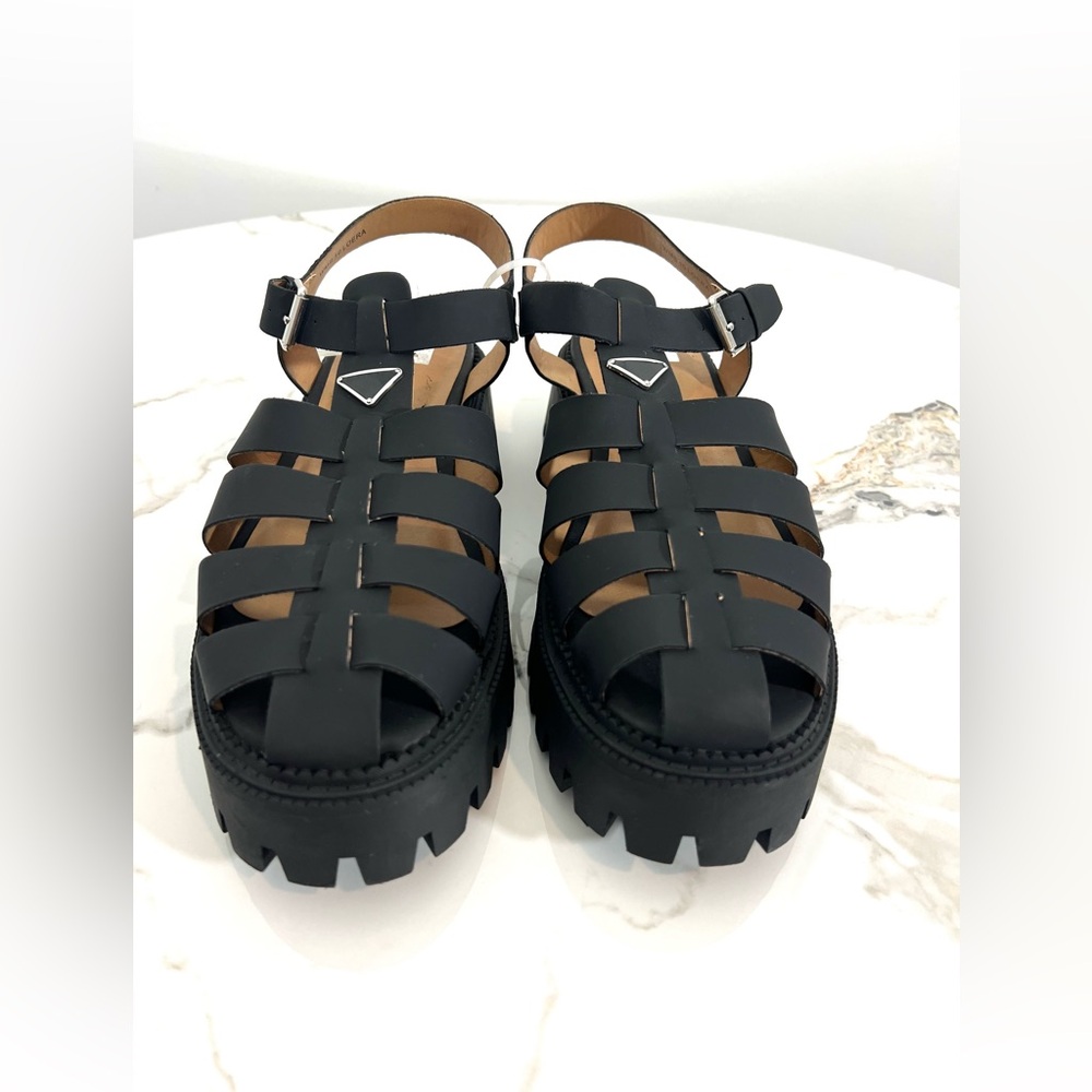 DV by Dolce Vita Women's Black LOERA Platform Fisherman Sandals Shoe Size 10-NEW